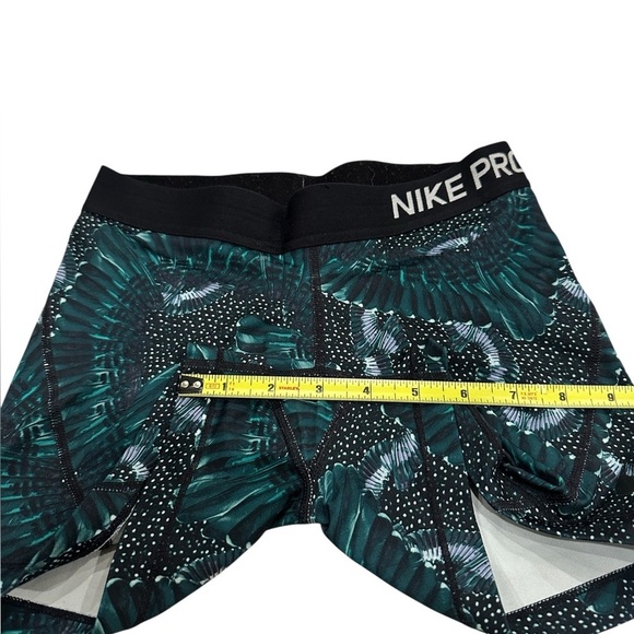 Nike Pro Green Blue Patterned 2.5" Spandex - Picture 4 of 7